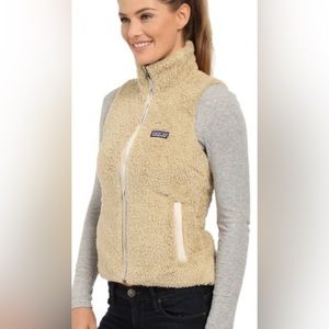 Patagonia Los Gatos Furry El Cap Khaki Tan Zipper Front Vest Gorpcore Size M